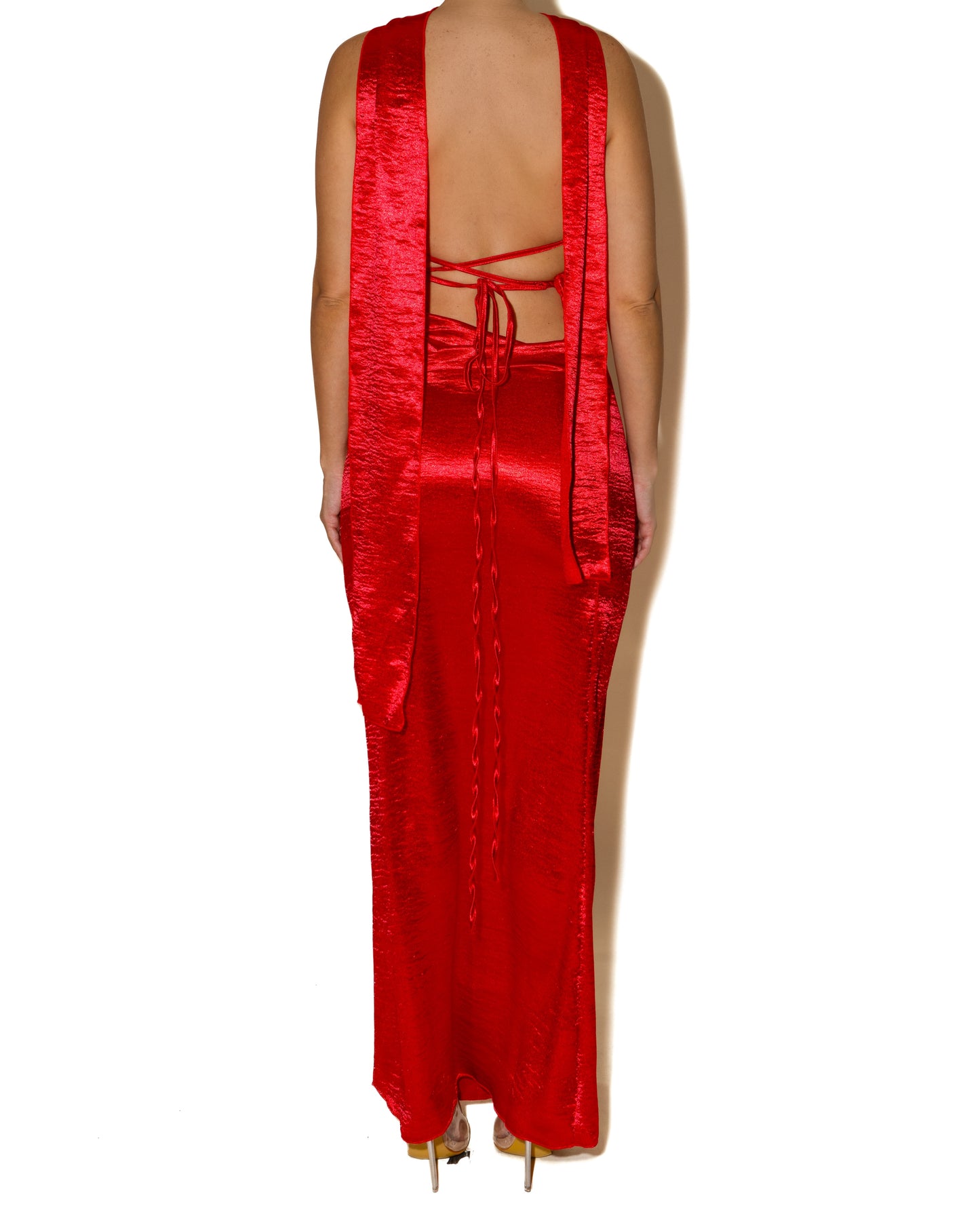 EMMA SATIN DRESS