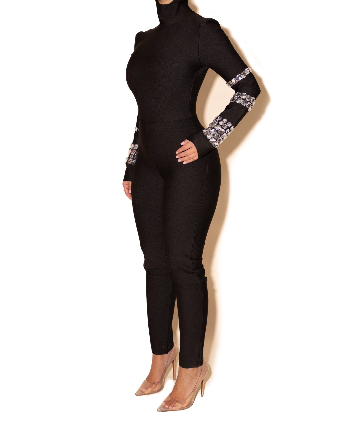 ASHLIE BANDAGE JUMPSUIT