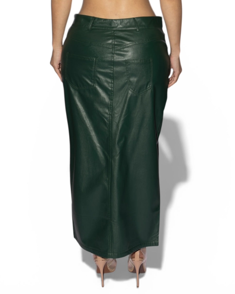 KARNI PLEATHER SKIRT