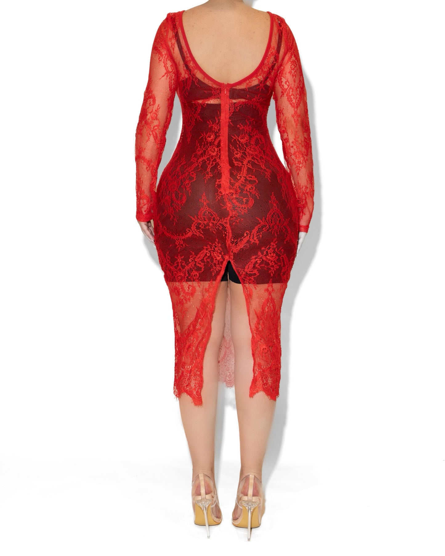 ROMINA LACE DRESS BACK