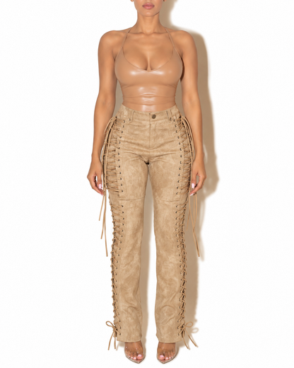 TALAL PLEATHER PANTS