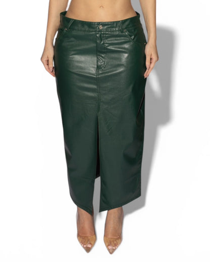 KARNI PLEATHER SKIRT