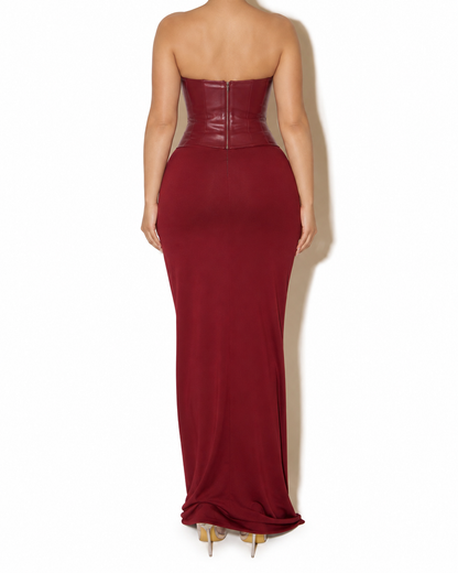HAMO PLEATHER DRESS
