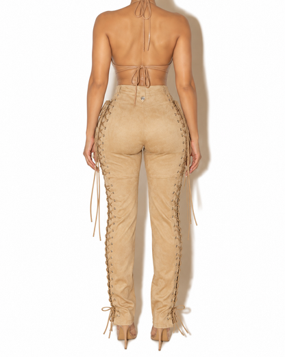 TALAL PLEATHER PANTS