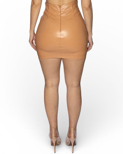 HALILA LEATHER SKIRT