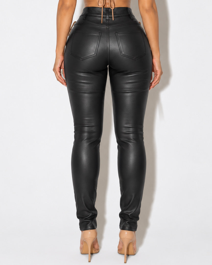KARI PLEATHER PANTS