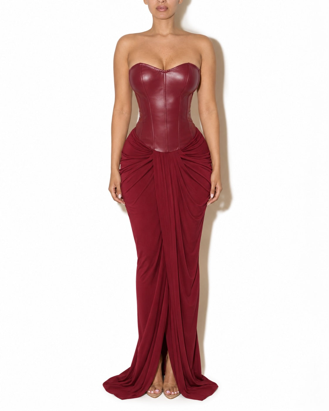 HAMO PLEATHER DRESS