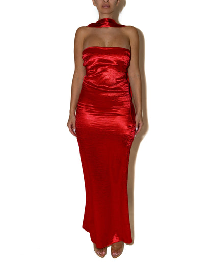 EMMA SATIN DRESS