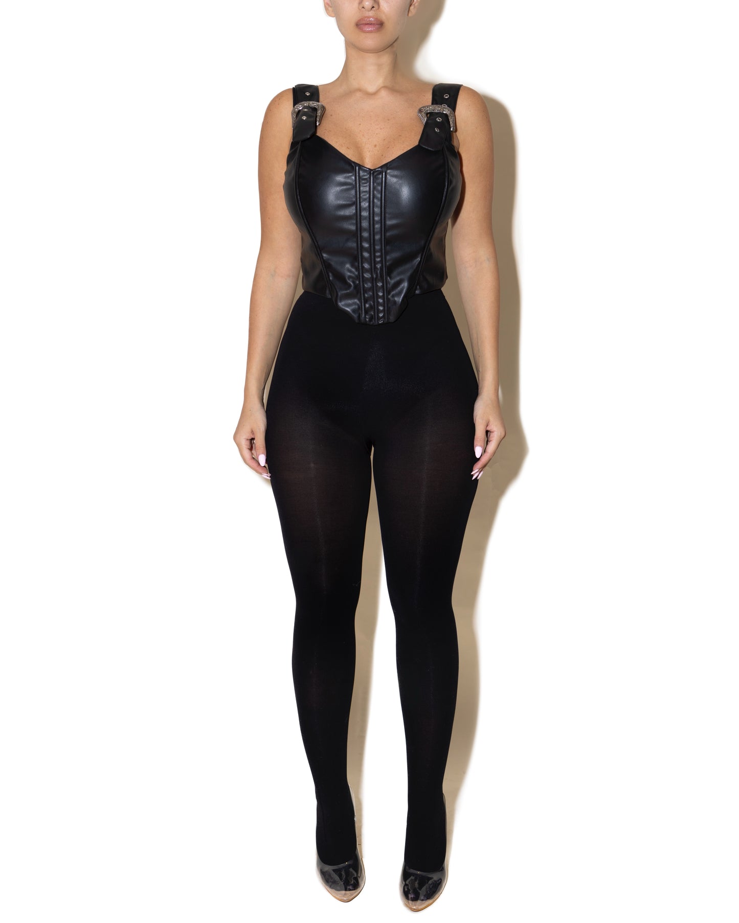 MELANIE LEATHER CORSET