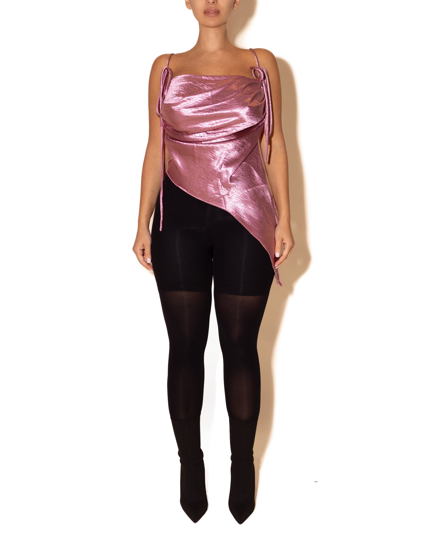 ALEX SATIN TOP