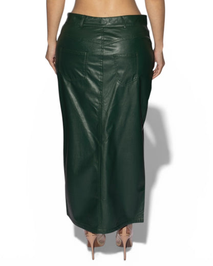 KARNI PLEATHER SKIRT