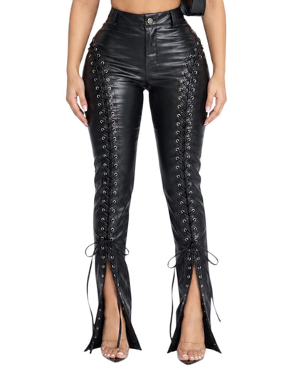 BANA PLEATHER PANTS