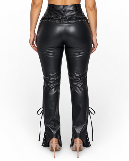 BANA PLEATHER PANTS