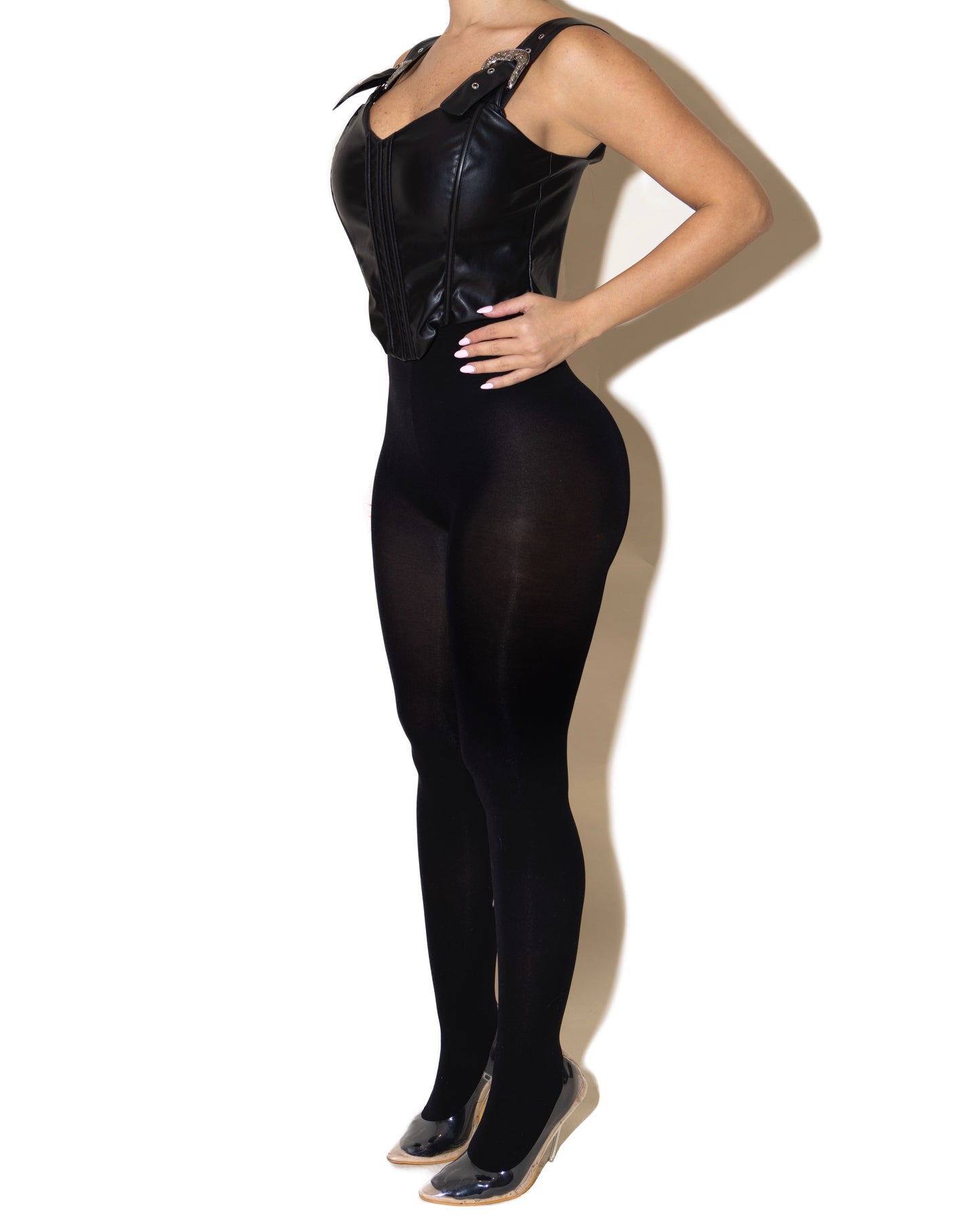 MELANIE LEATHER CORSET