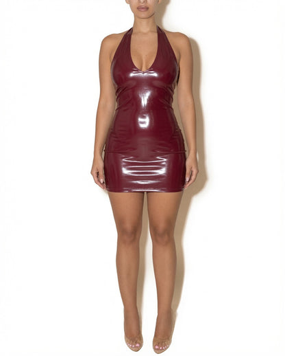 LITIA LATEX DRESS